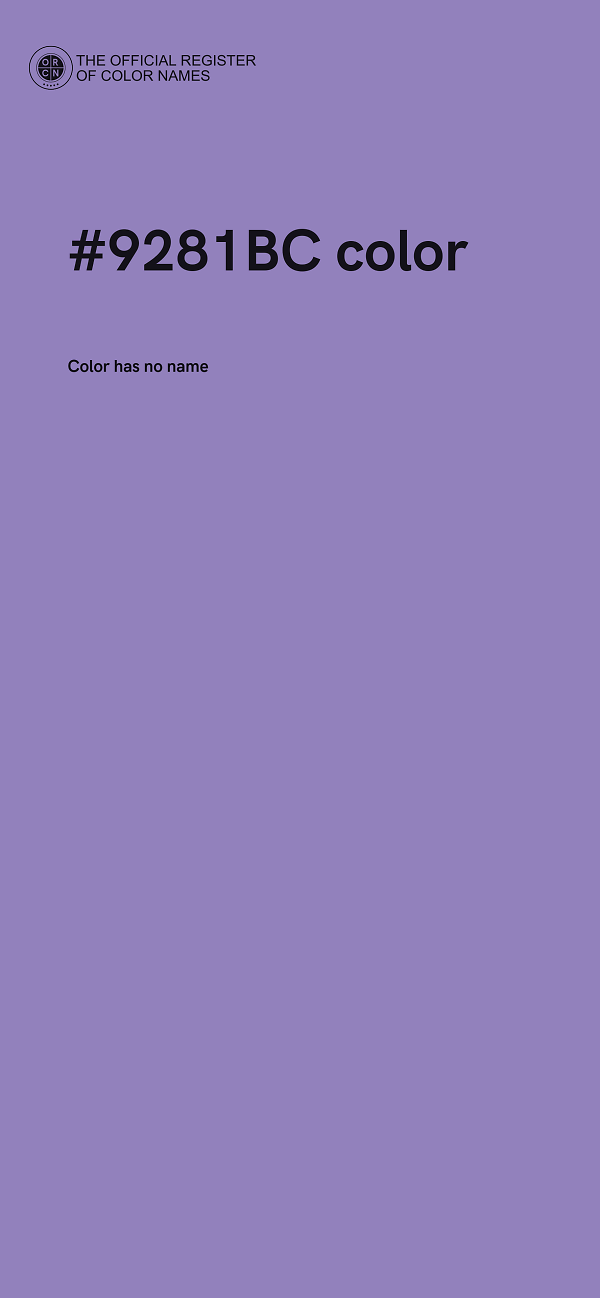 #9281BC color image