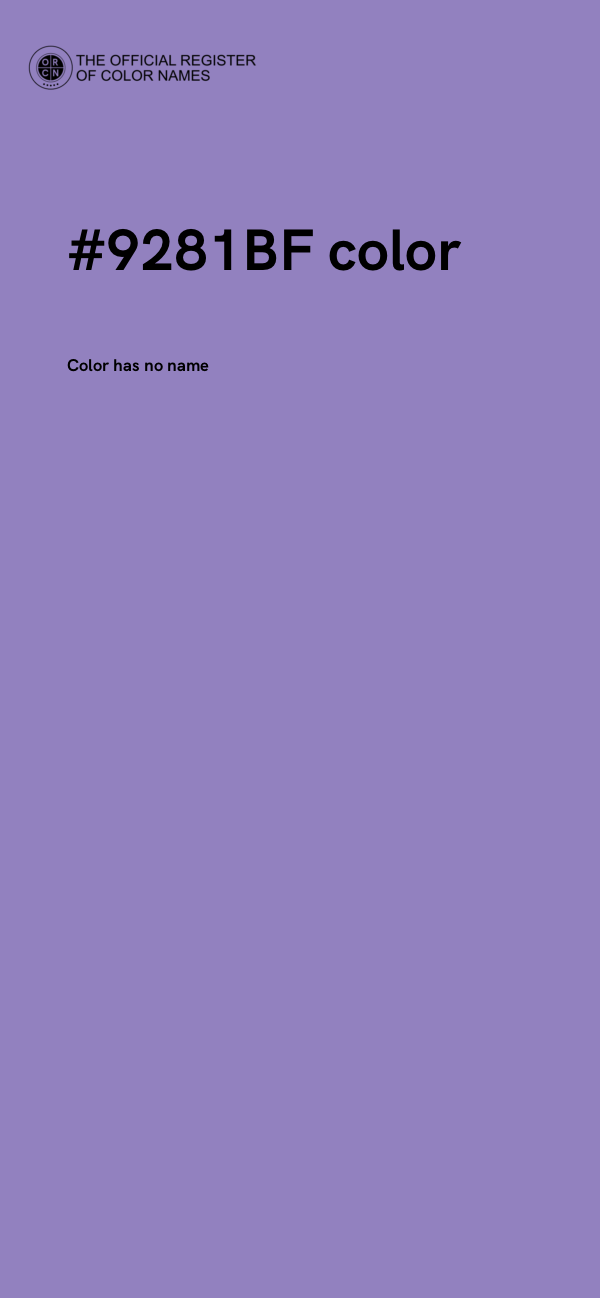 #9281BF color image