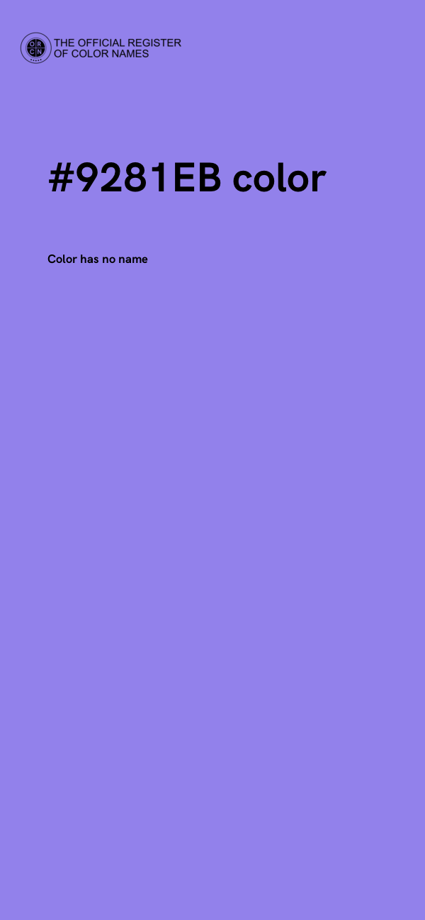 #9281EB color image