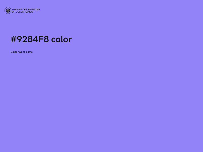 #9284F8 color image
