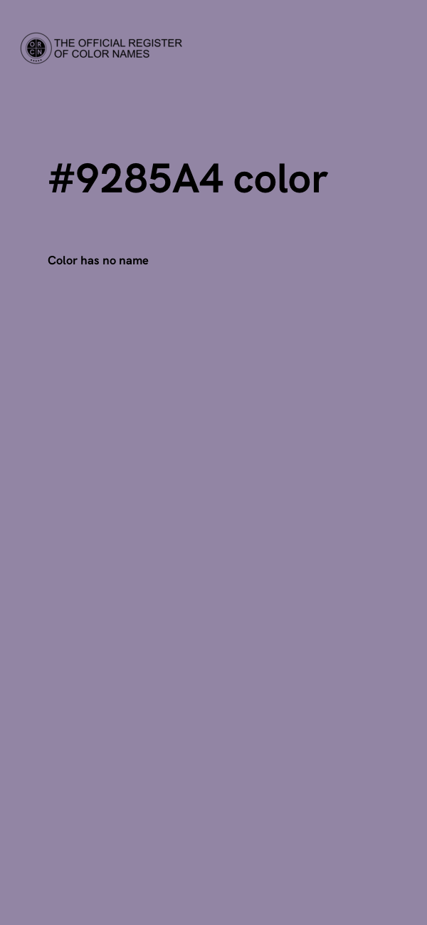 #9285A4 color image