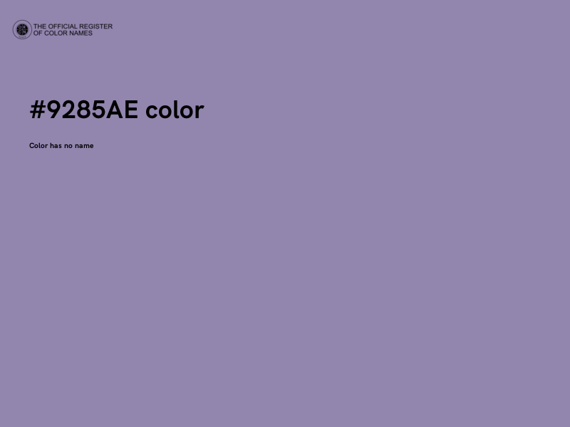 #9285AE color image