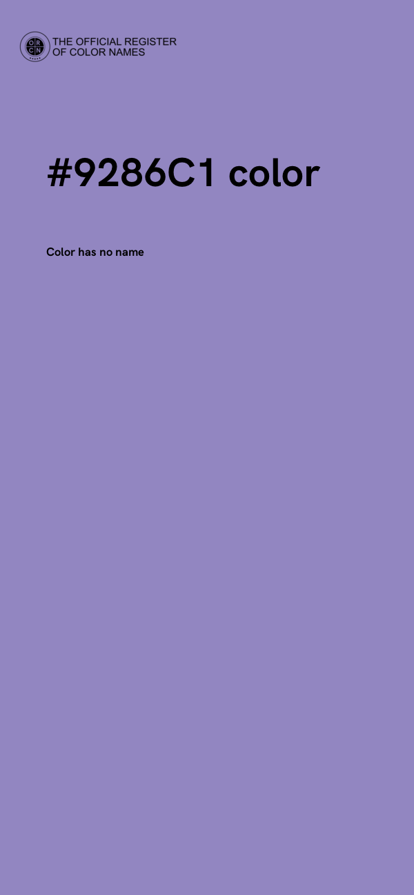 #9286C1 color image