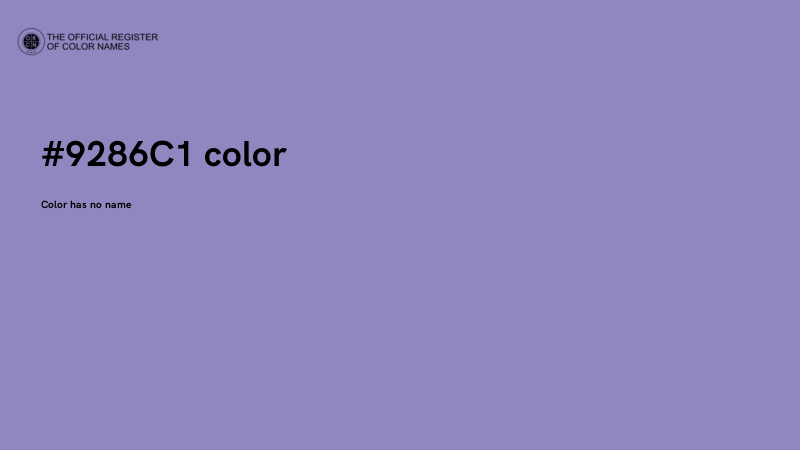 #9286C1 color image