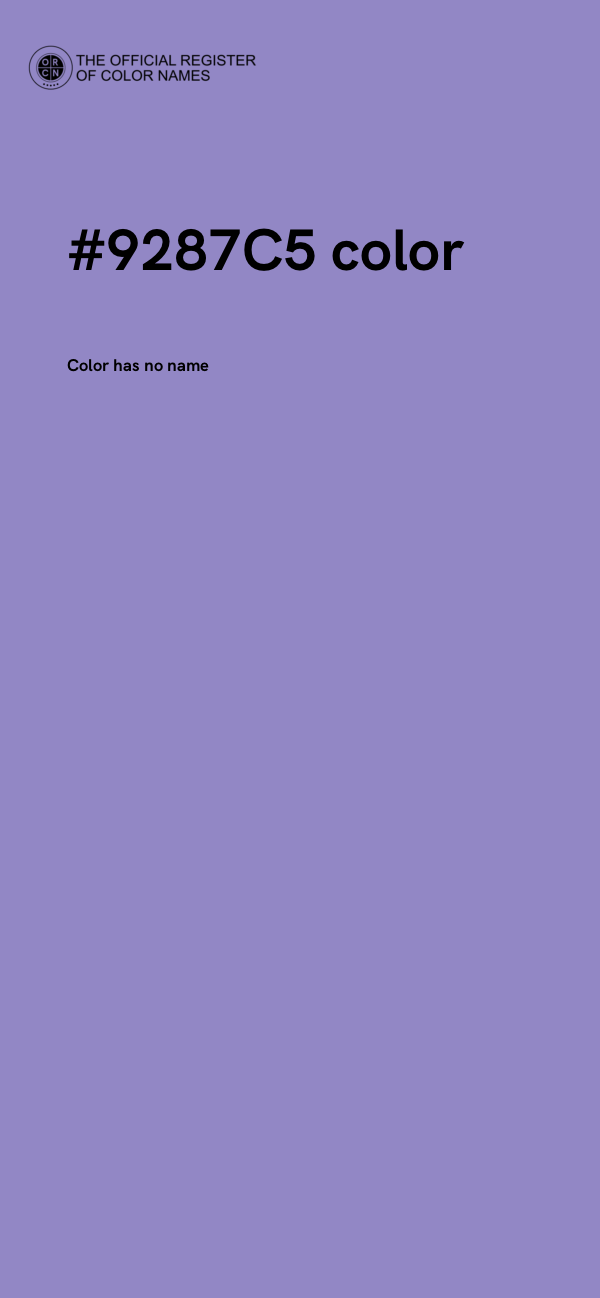 #9287C5 color image