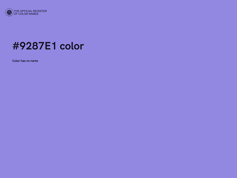 #9287E1 color image