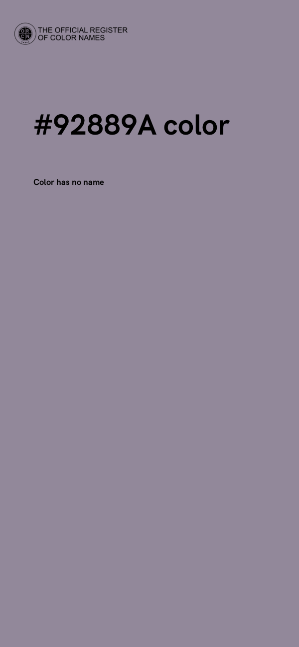 #92889A color image