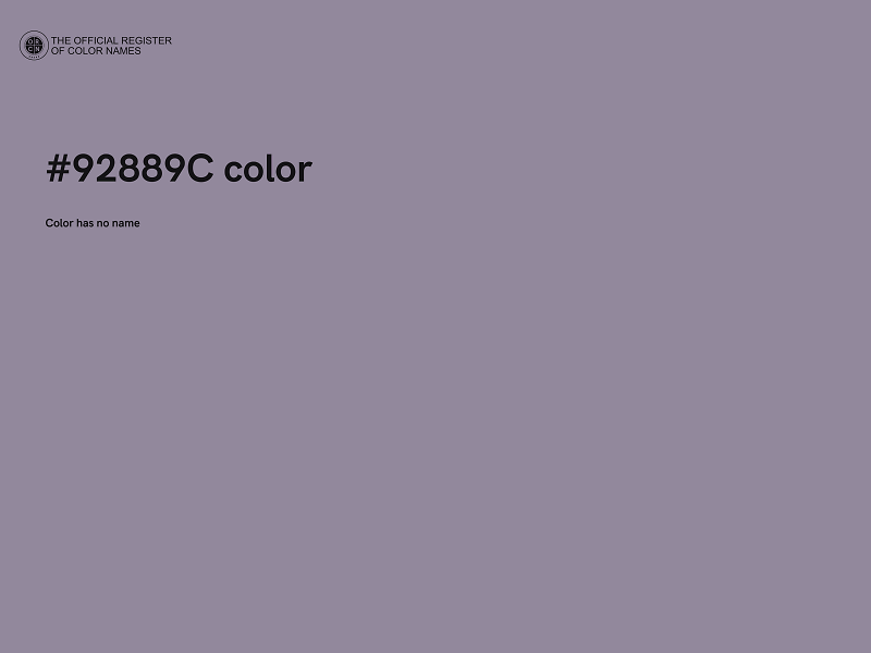 #92889C color image