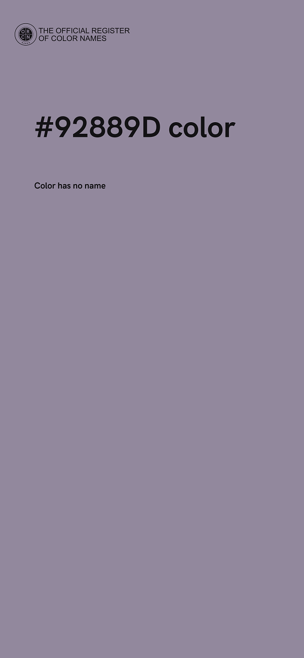 #92889D color image