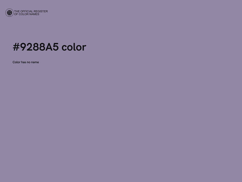 #9288A5 color image