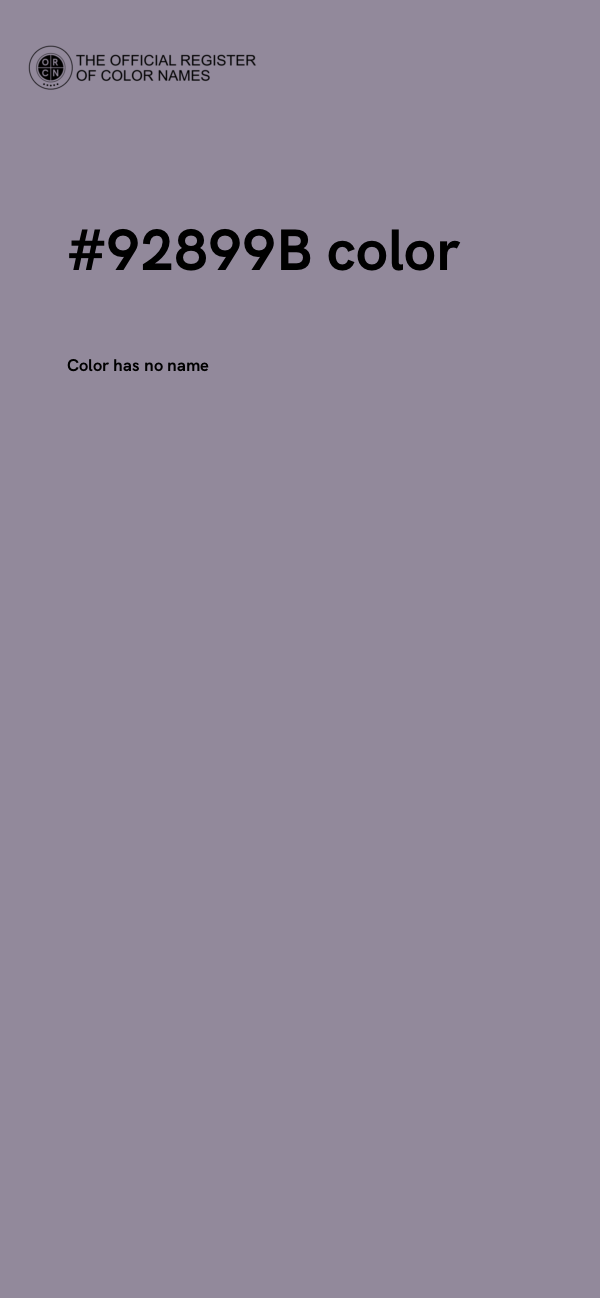 #92899B color image