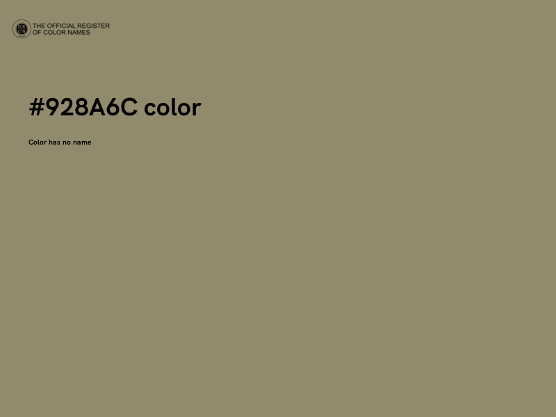 #928A6C color image
