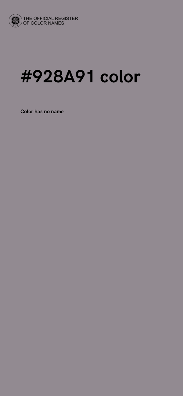 #928A91 color image