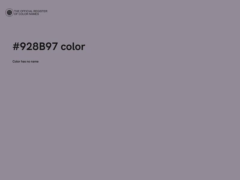 #928B97 color image