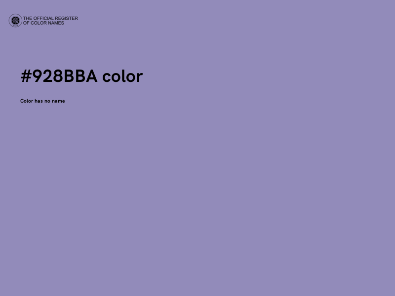 #928BBA color image