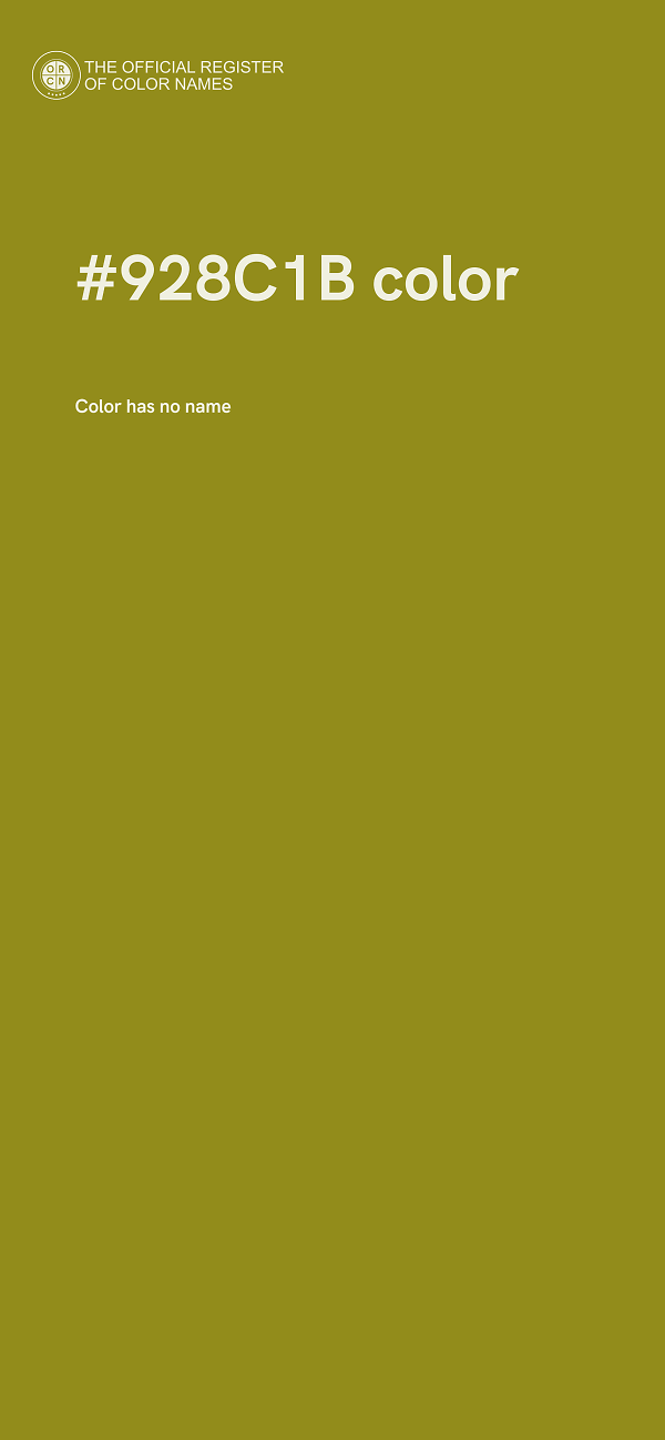 #928C1B color image