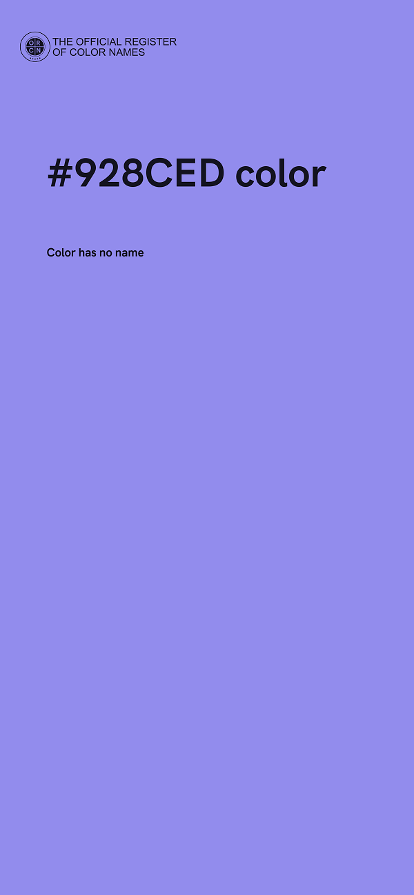 #928CED color image