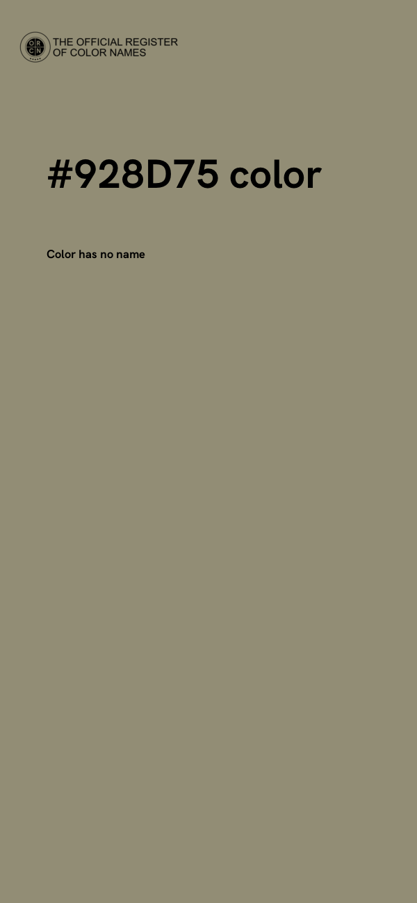 #928D75 color image