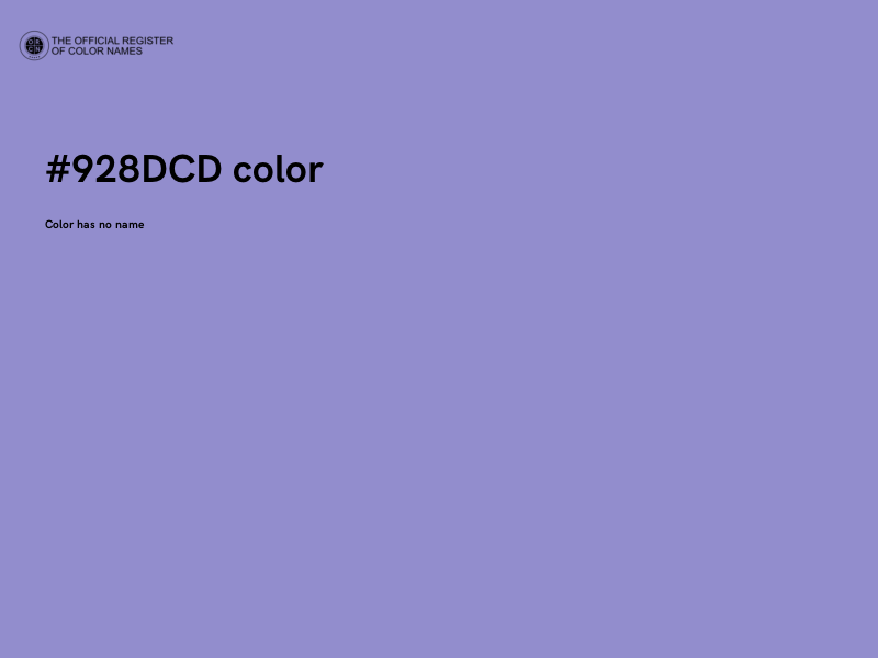#928DCD color image