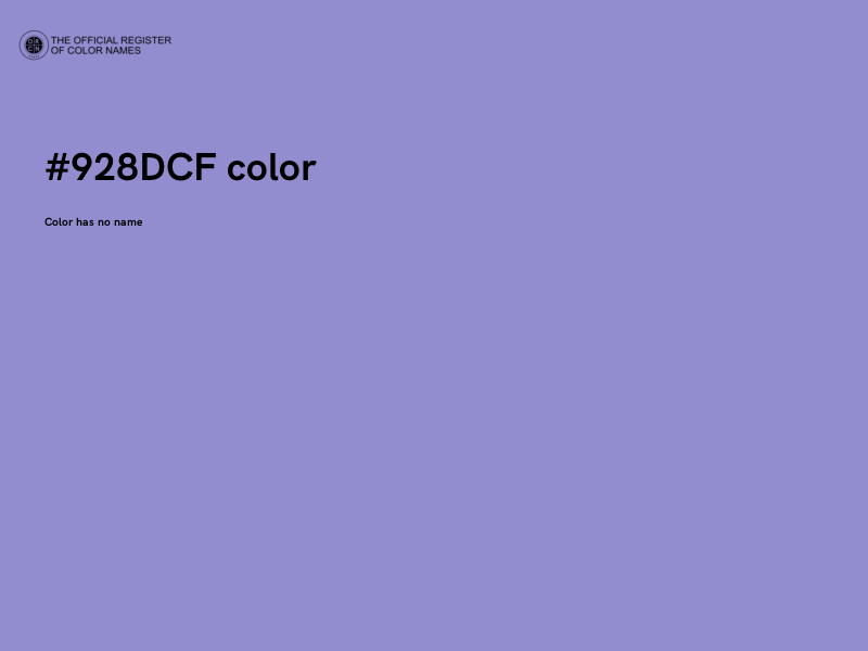 #928DCF color image