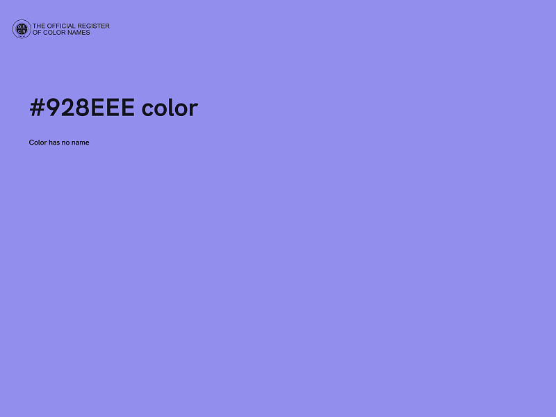 #928EEE color image