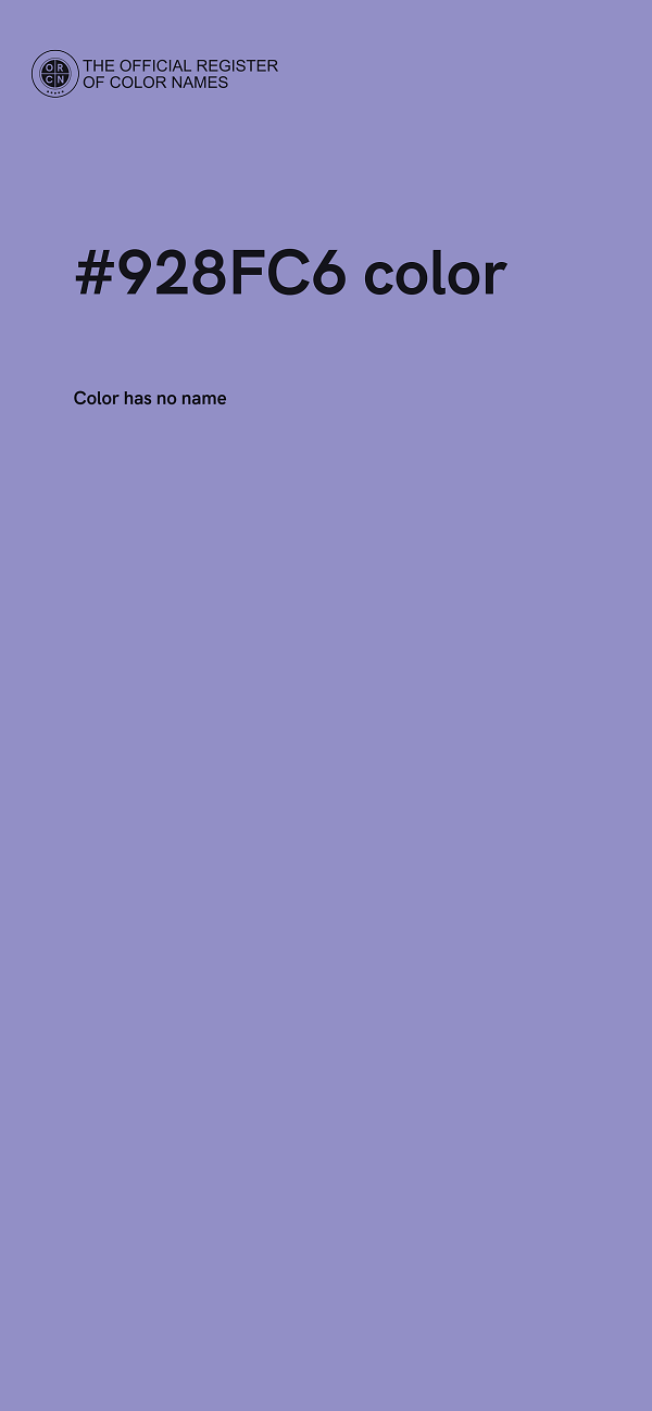 #928FC6 color image