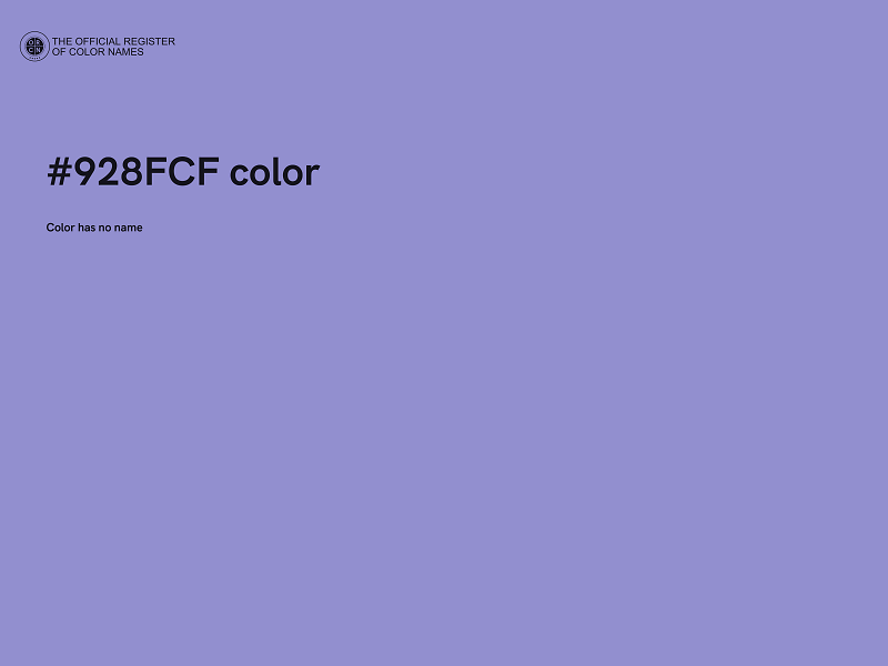 #928FCF color image