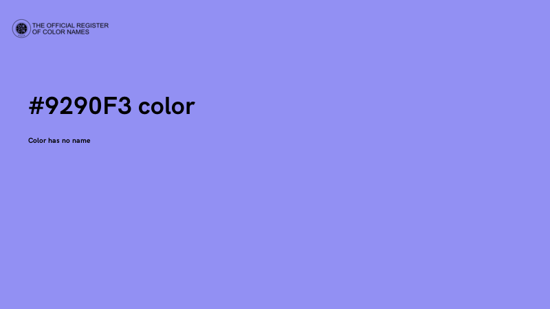 #9290F3 color image