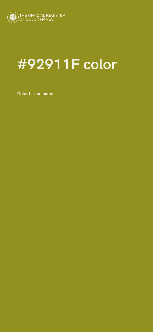 #92911F color image
