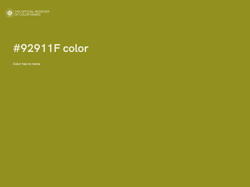 #92911F color image