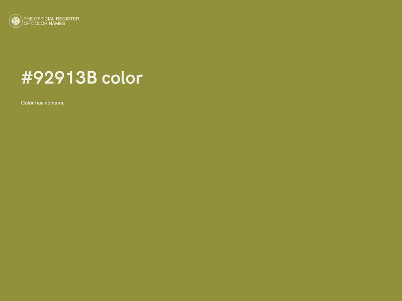 #92913B color image
