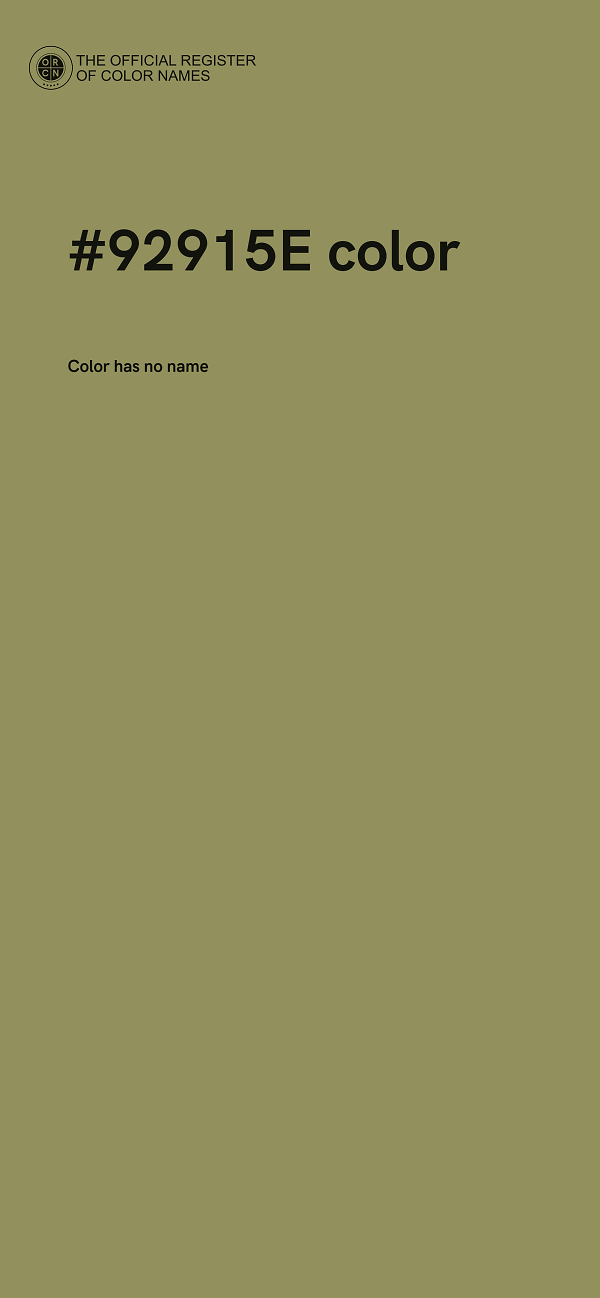 #92915E color image