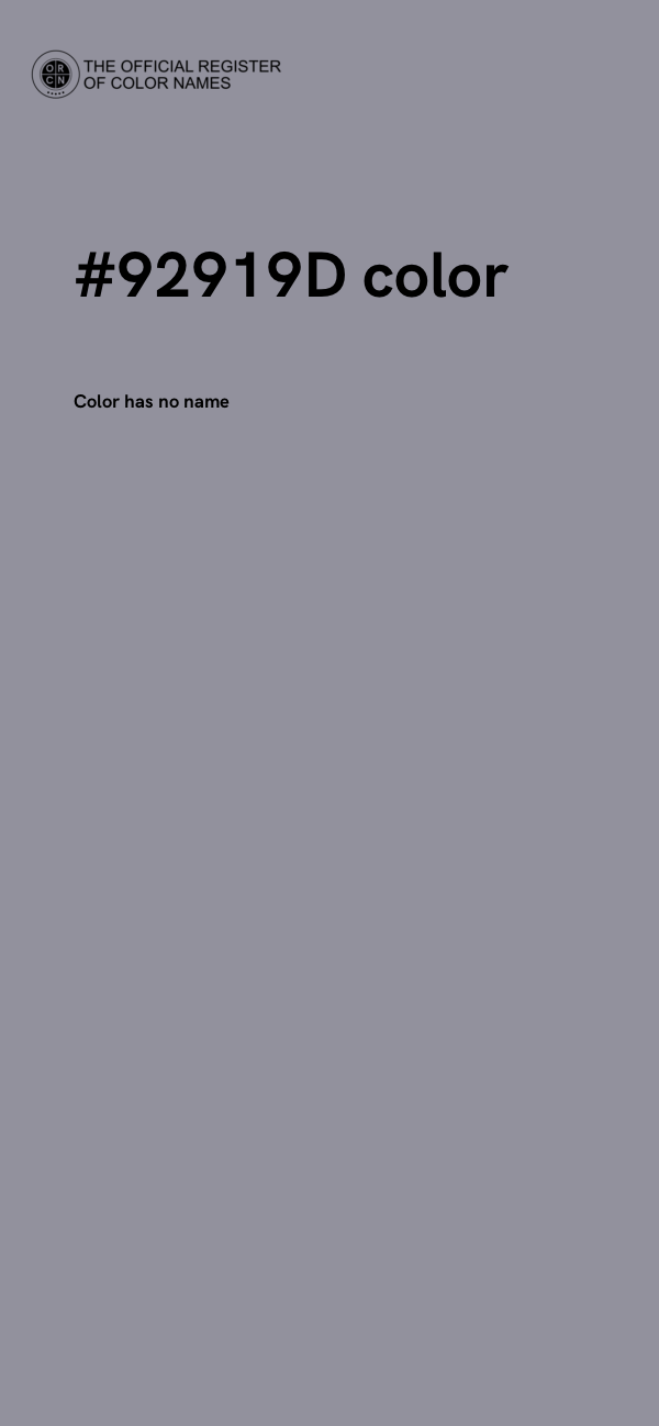 #92919D color image