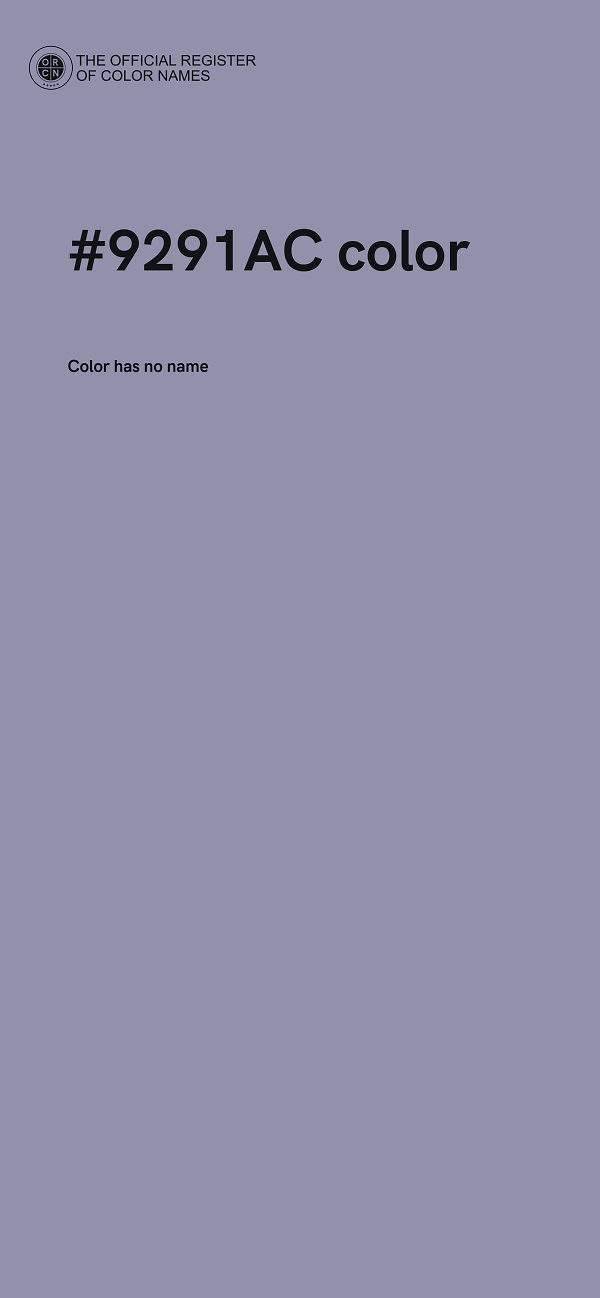 #9291AC color image