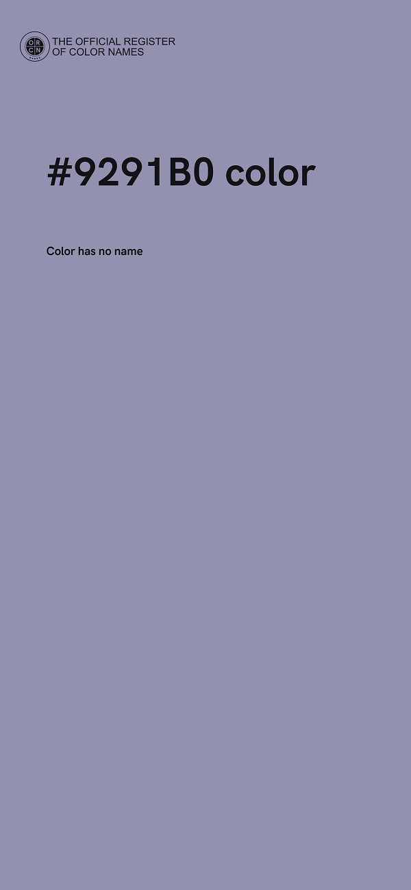 #9291B0 color image