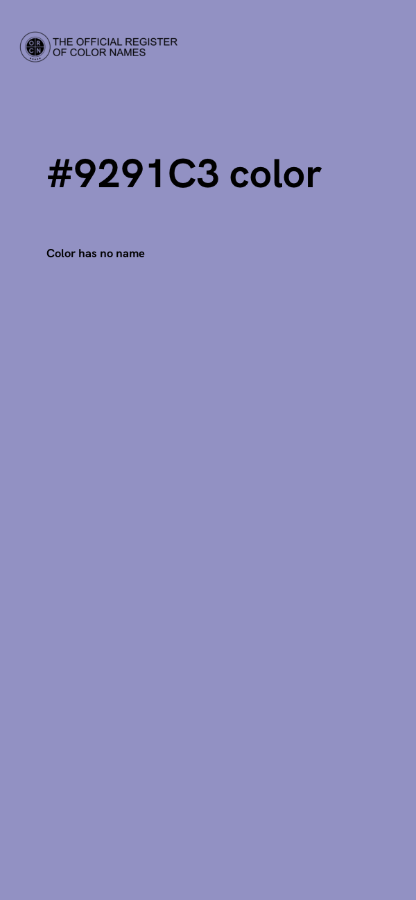 #9291C3 color image