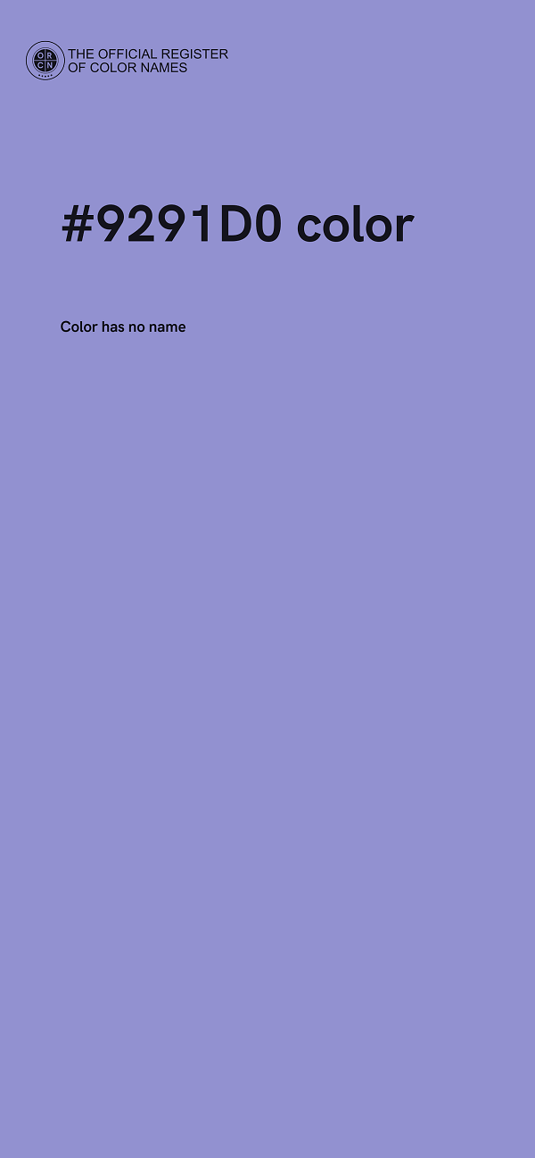 #9291D0 color image