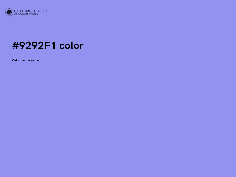 #9292F1 color image