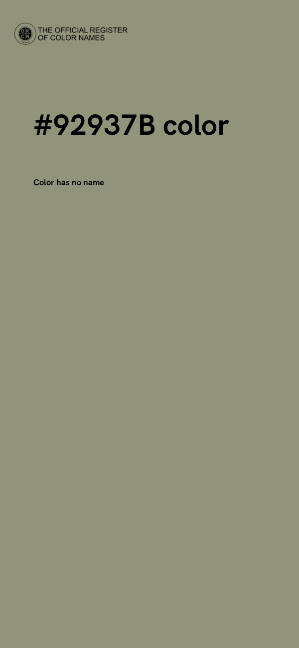 #92937B color image