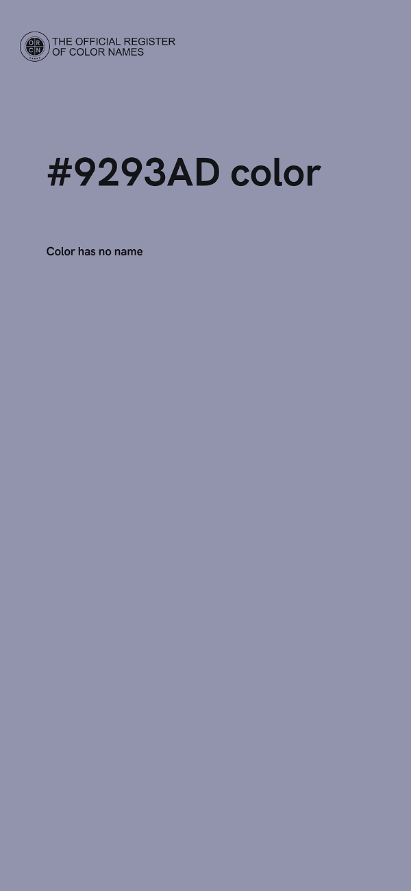 #9293AD color image
