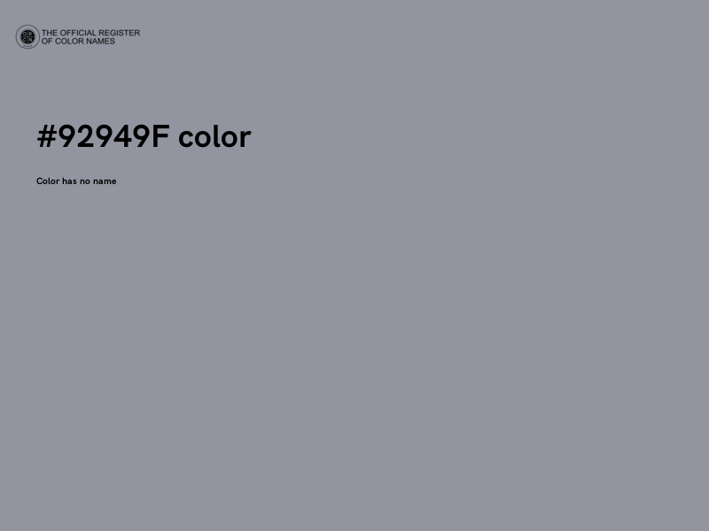 #92949F color image