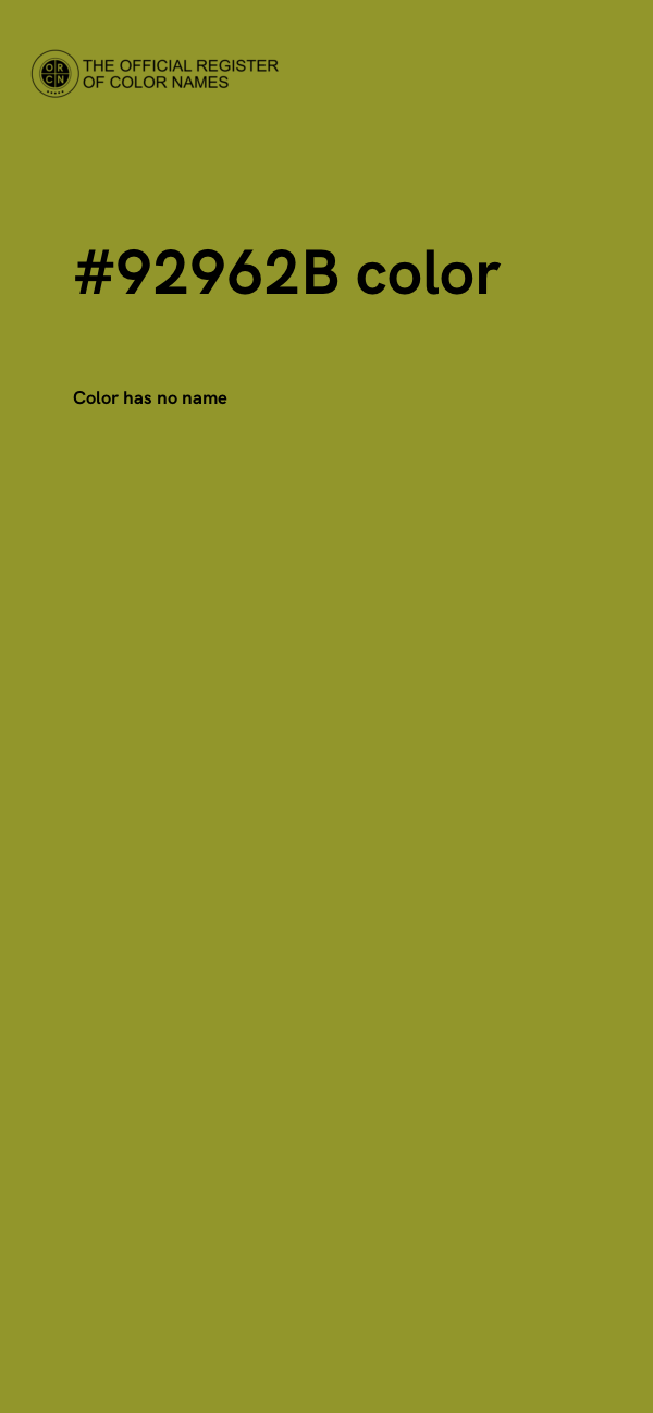 #92962B color image