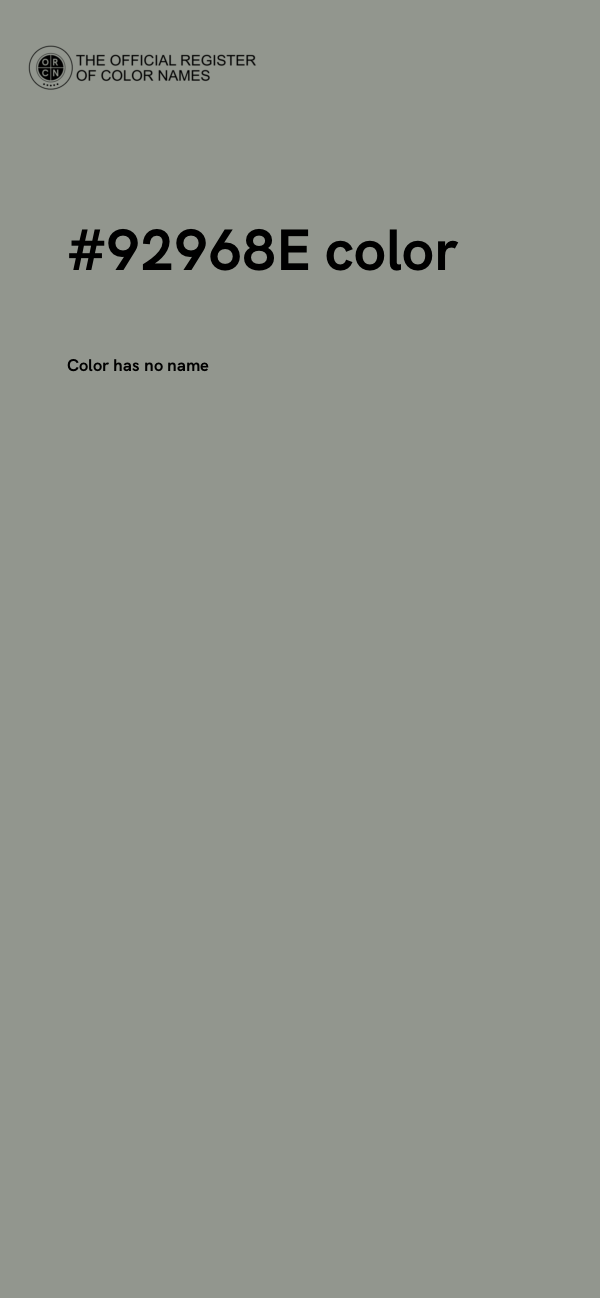 #92968E color image