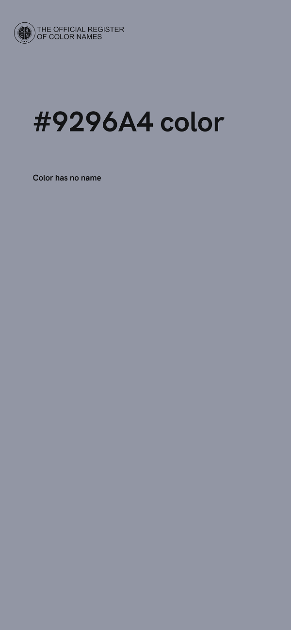#9296A4 color image