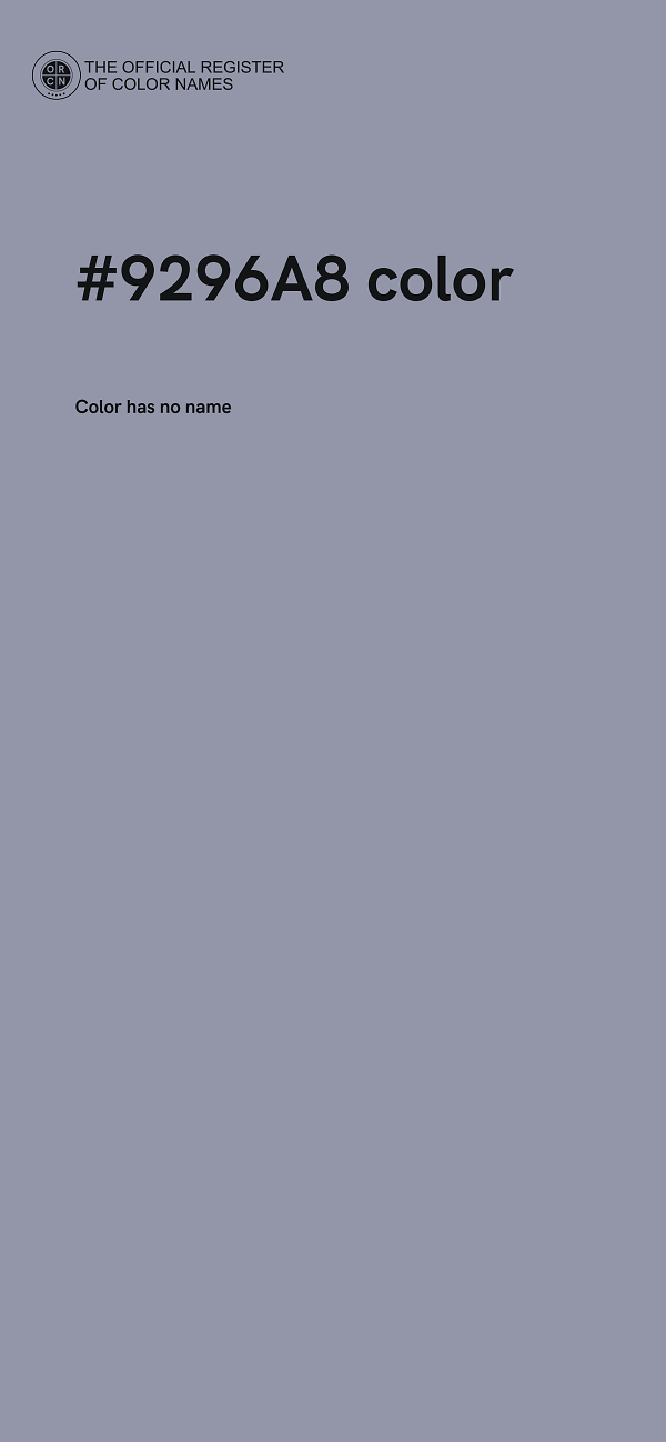 #9296A8 color image