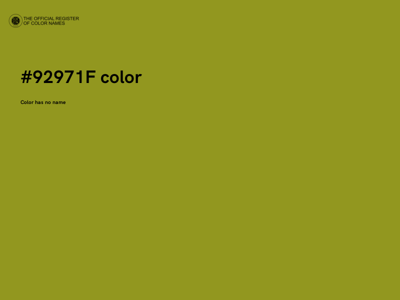 #92971F color image
