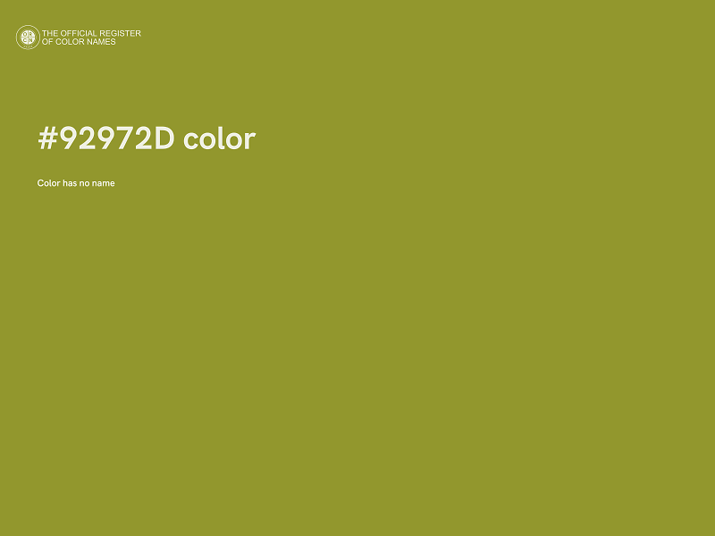 #92972D color image