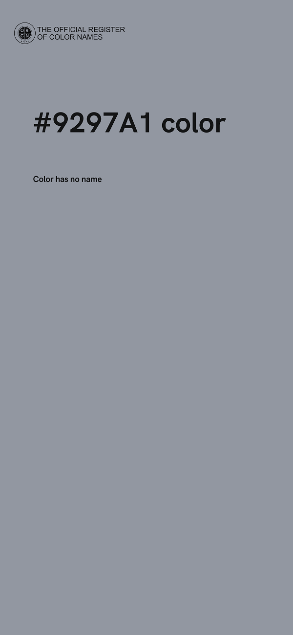 #9297A1 color image