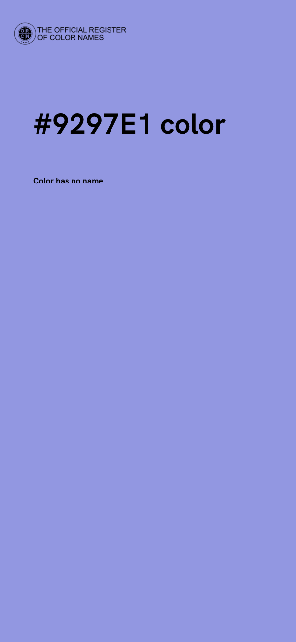 #9297E1 color image