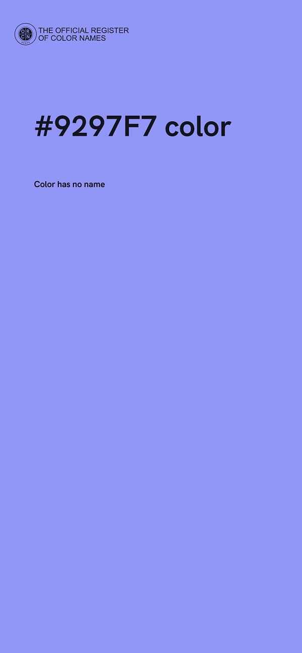 #9297F7 color image